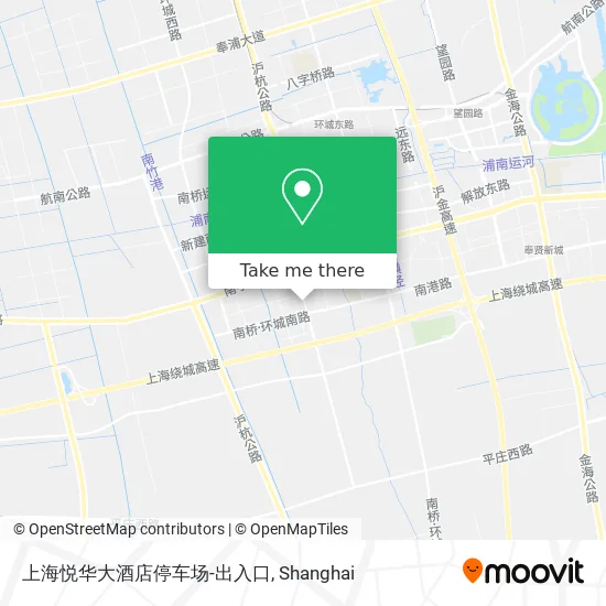 上海悦华大酒店停车场-出入口 map