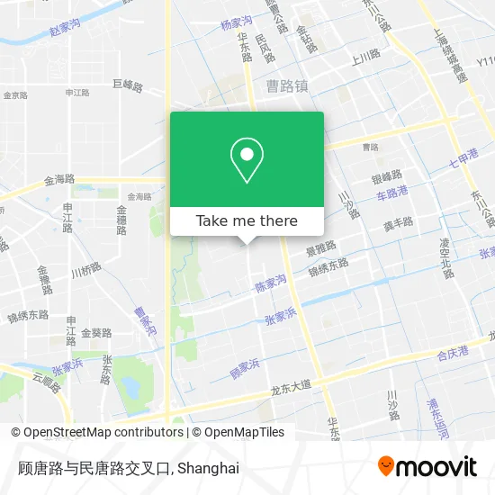顾唐路与民唐路交叉口 map