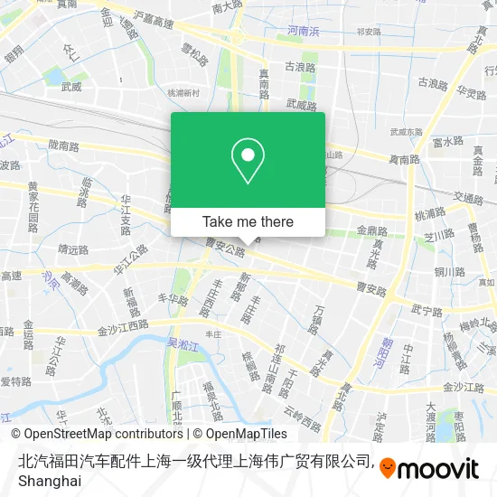北汽福田汽车配件上海一级代理上海伟广贸有限公司 map