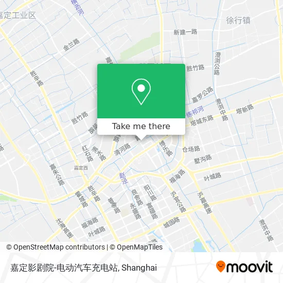 嘉定影剧院-电动汽车充电站 map