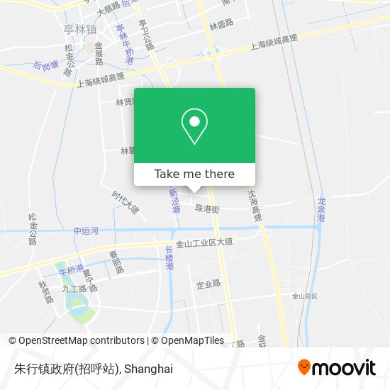 朱行镇政府(招呼站) map