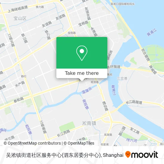 吴淞镇街道社区服务中心(泗东居委分中心) map