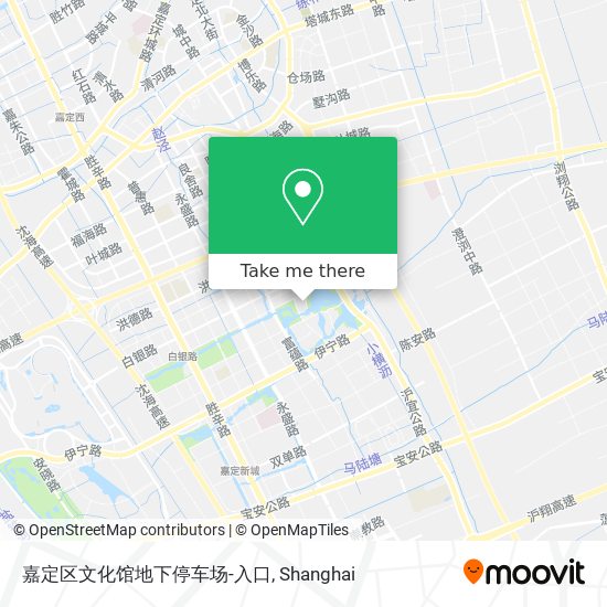 嘉定区文化馆地下停车场-入口 map