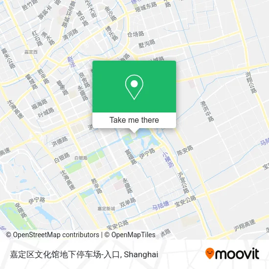 嘉定区文化馆地下停车场-入口 map