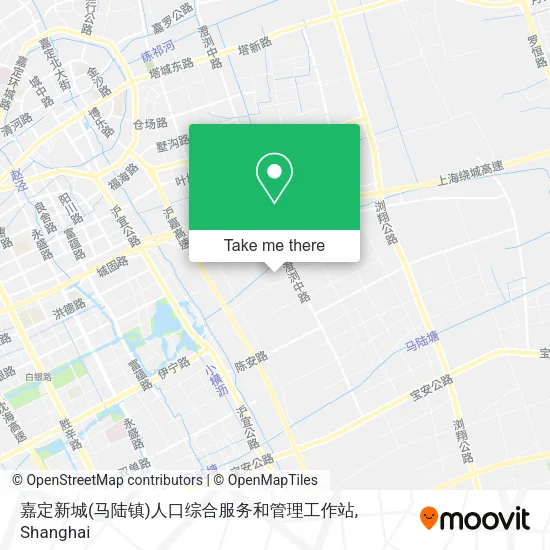 嘉定新城(马陆镇)人口综合服务和管理工作站 map