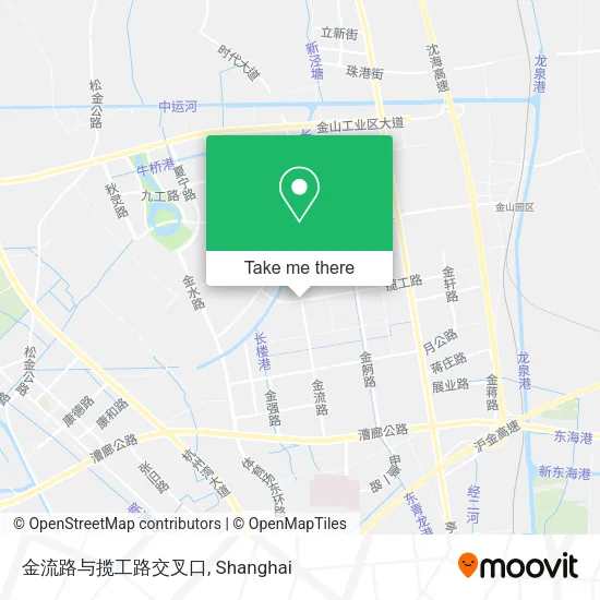 金流路与揽工路交叉口 map