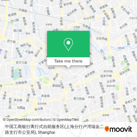 中国工商银行离行式自助服务区(上海分行卢湾瑞金二路支行市公安局) map