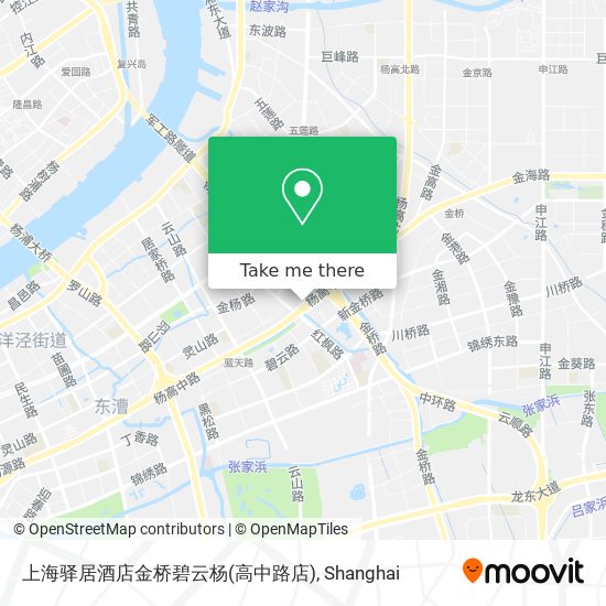 上海驿居酒店金桥碧云杨(高中路店) map