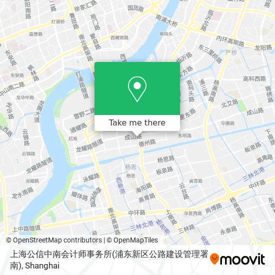 上海公信中南会计师事务所(浦东新区公路建设管理署南) map