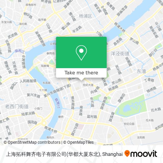 上海拓科舞齐电子有限公司(华都大厦东北) map