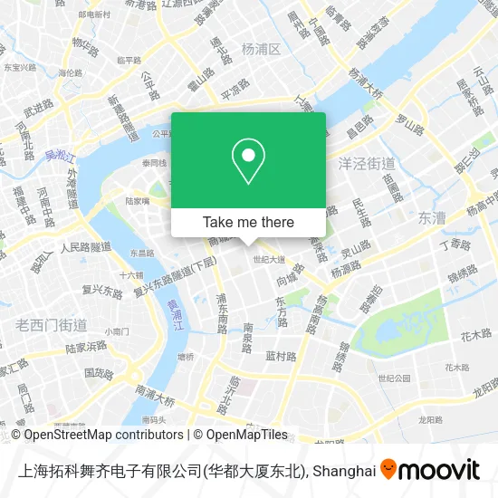 上海拓科舞齐电子有限公司(华都大厦东北) map