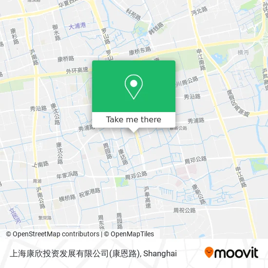 上海康欣投资发展有限公司(康恩路) map