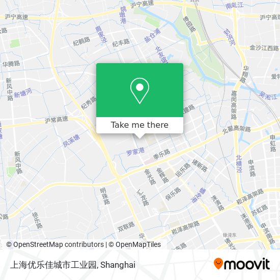 上海优乐佳城市工业园 map