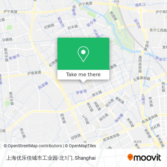 上海优乐佳城市工业园-北1门 map