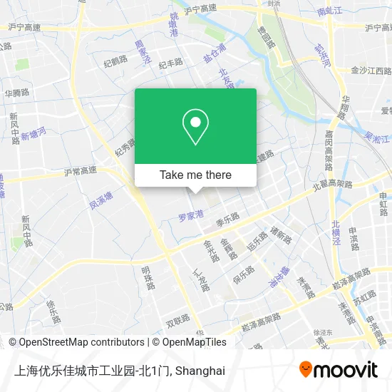 上海优乐佳城市工业园-北1门 map
