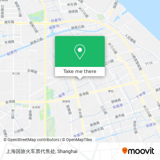 上海国旅火车票代售处 map