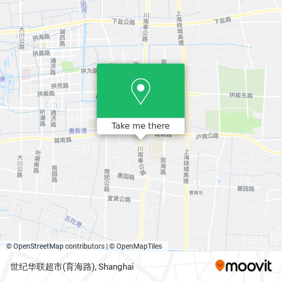 世纪华联超市(育海路) map