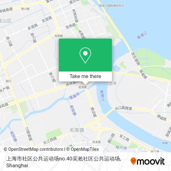 上海市社区公共运动场no.40吴淞社区公共运动场 map