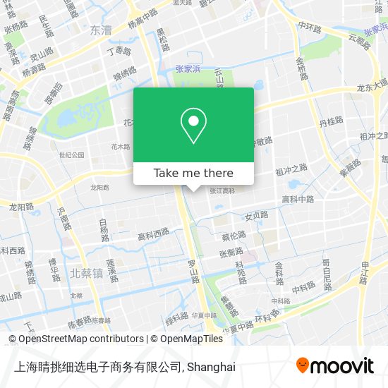 上海睛挑细选电子商务有限公司 map