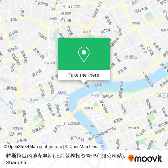 特斯拉目的地充电站(上海紫槐投资管理有限公司站) map