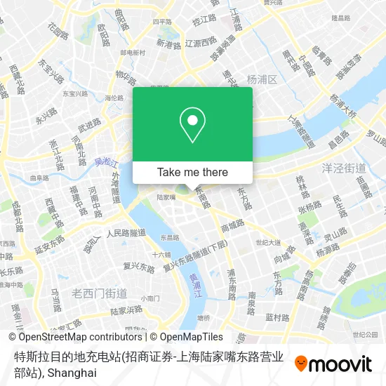 特斯拉目的地充电站(招商证券-上海陆家嘴东路营业部站) map
