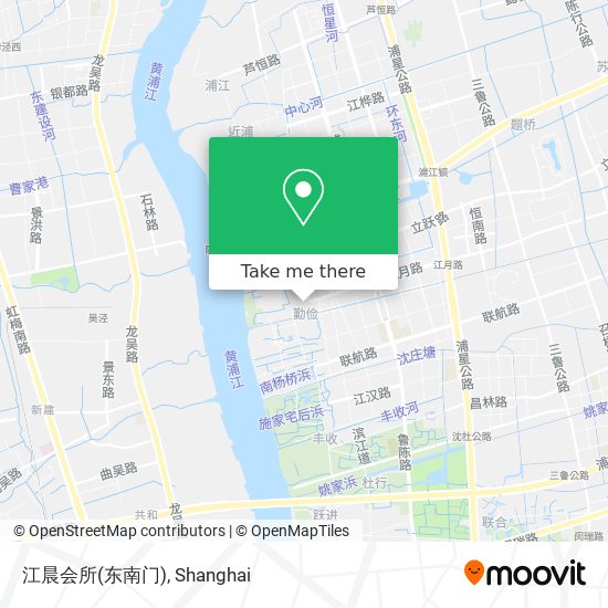 江晨会所(东南门) map