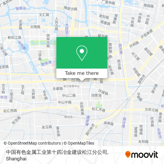 中国有色金属工业第十四冶金建设松江分公司 map