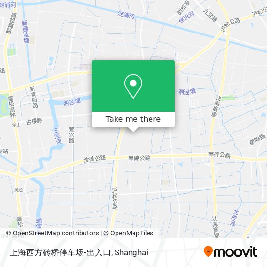 上海西方砖桥停车场-出入口 map