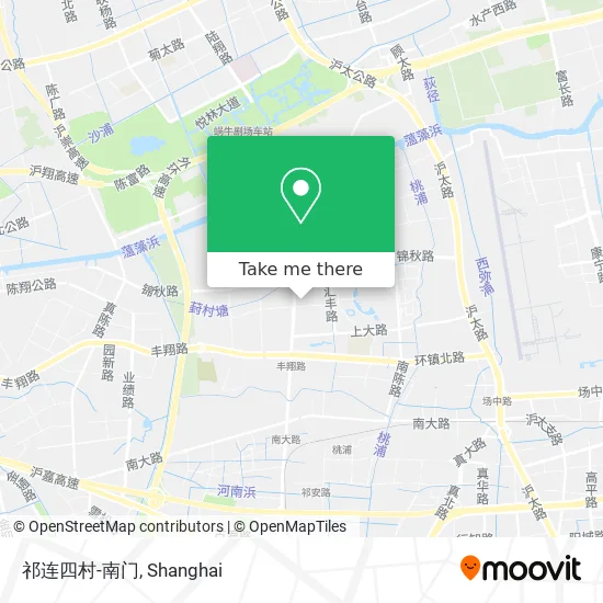 祁连四村-南门 map