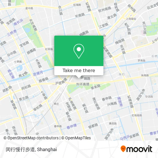 闵行慢行步道 map