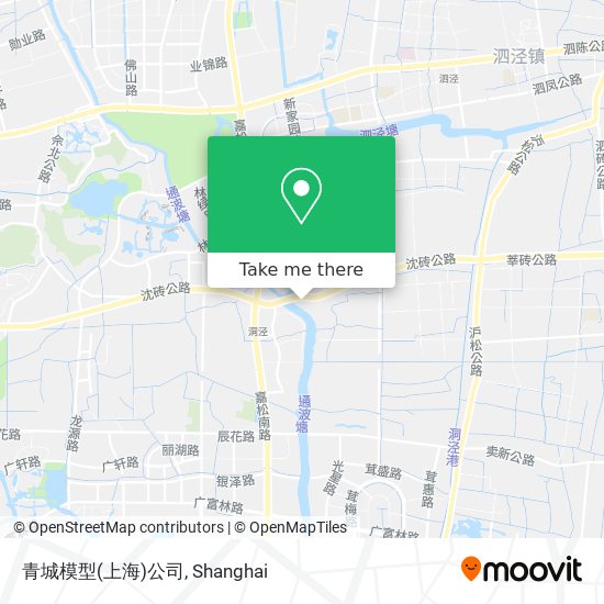 青城模型(上海)公司 map