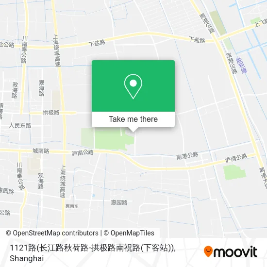 1121路(长江路秋荷路-拱极路南祝路(下客站)) map