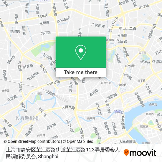 上海市静安区芷江西路街道芷江西路123弄居委会人民调解委员会 map