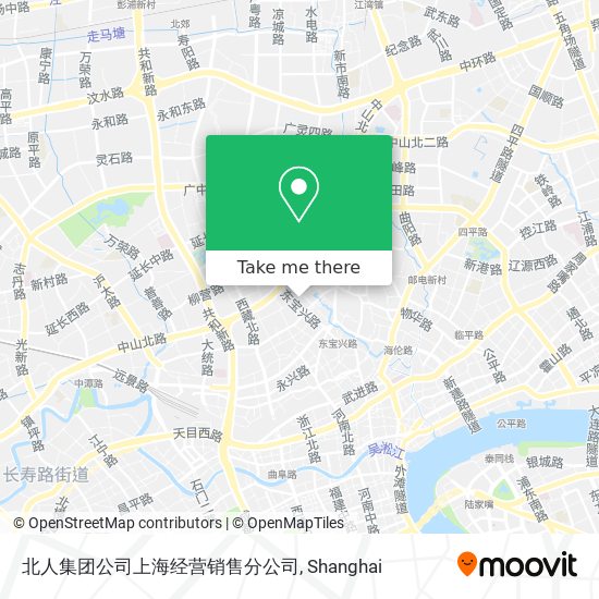北人集团公司上海经营销售分公司 map