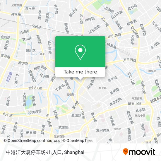 中港汇大厦停车场-出入口 map