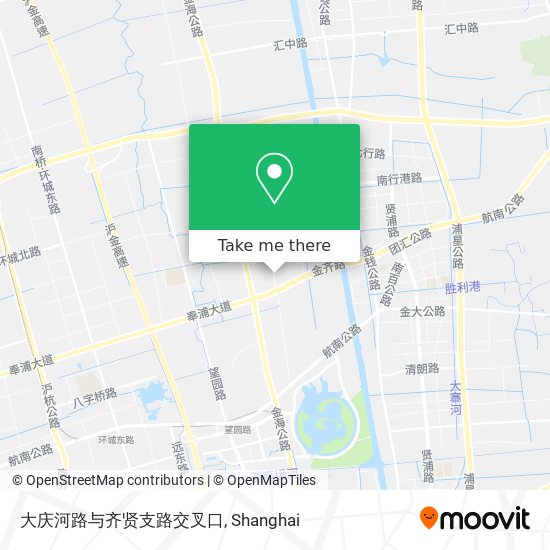 大庆河路与齐贤支路交叉口 map
