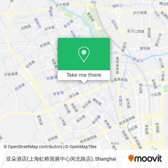 亚朵酒店(上海虹桥国展中心闵北路店) map