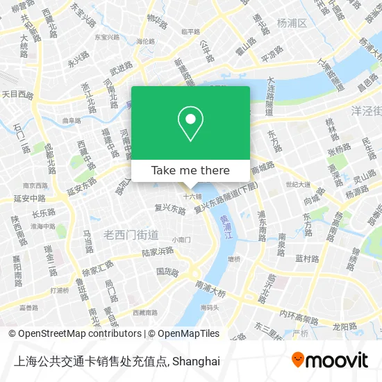 上海公共交通卡销售处充值点 map