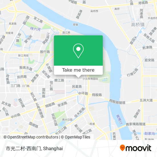市光二村-西南门 map