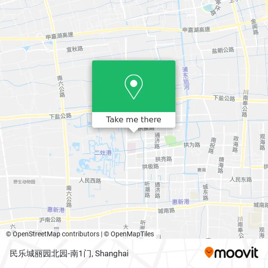 民乐城丽园北园-南1门 map