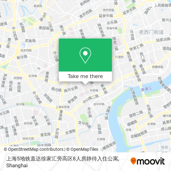 上海5地铁直达徐家汇旁高区8人房静待入住公寓 map