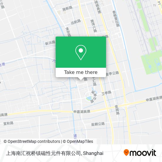 上海南汇祝桥镇磁性元件有限公司 map