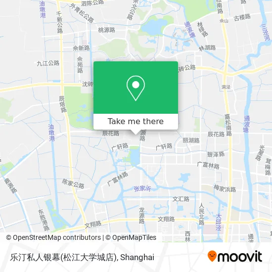 乐汀私人银幕(松江大学城店) map