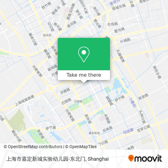 上海市嘉定新城实验幼儿园-东北门 map