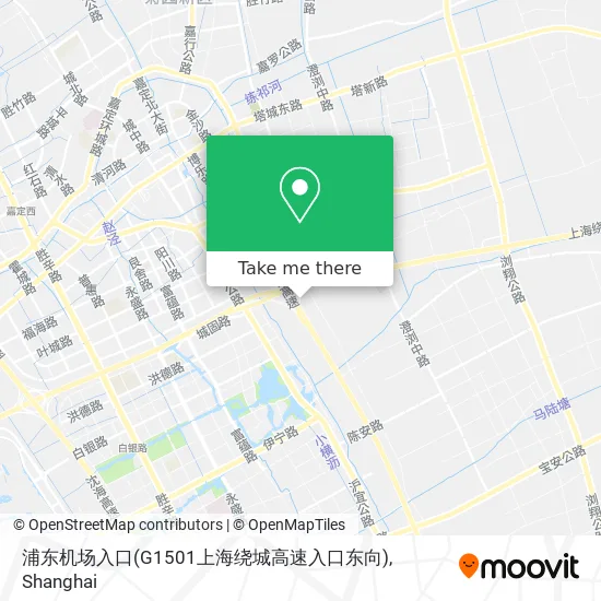 浦东机场入口(G1501上海绕城高速入口东向) map