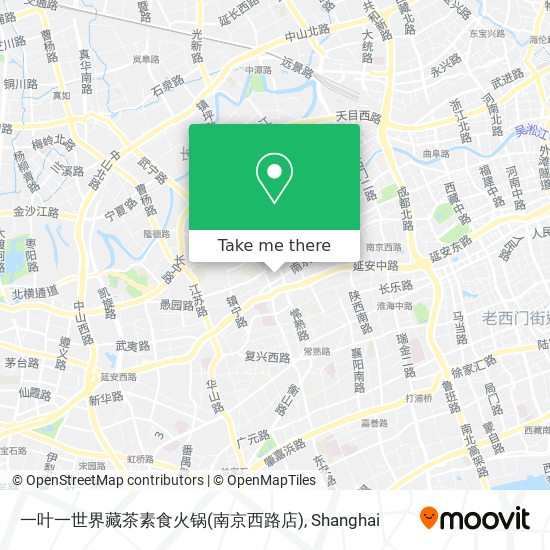 一叶一世界藏茶素食火锅(南京西路店) map