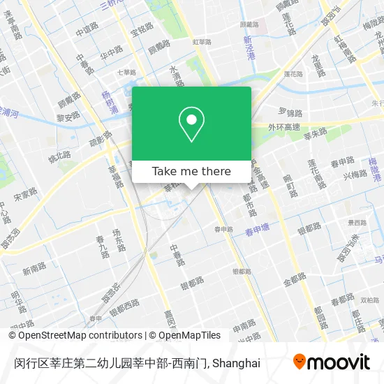 闵行区莘庄第二幼儿园莘中部-西南门 map