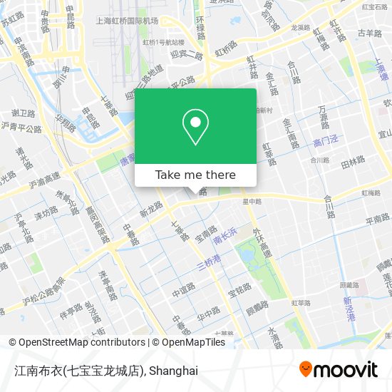 江南布衣(七宝宝龙城店) map