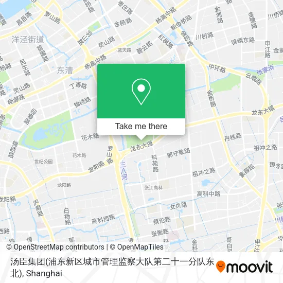 汤臣集团(浦东新区城市管理监察大队第二十一分队东北) map