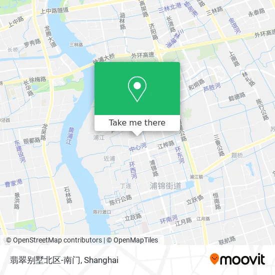 翡翠别墅北区-南门 map
